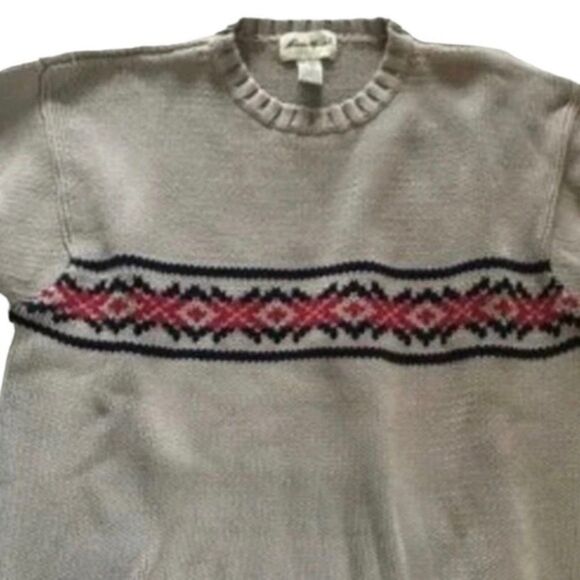 Eddie Bauer Men’s Ski Sweater size Large Tall - Picture 4 of 7